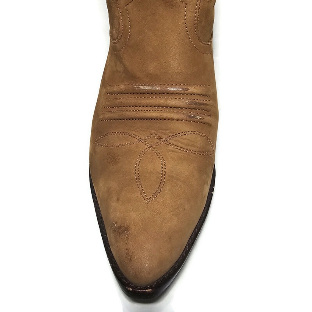 SABREE Laurie Women's Tan Western Ankle Cowboy Boots Leather Brazil - Picture 8 of 12